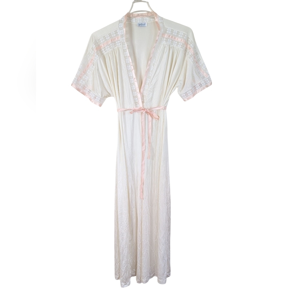 Gilead Robe Ivory Pink Vintage sz M